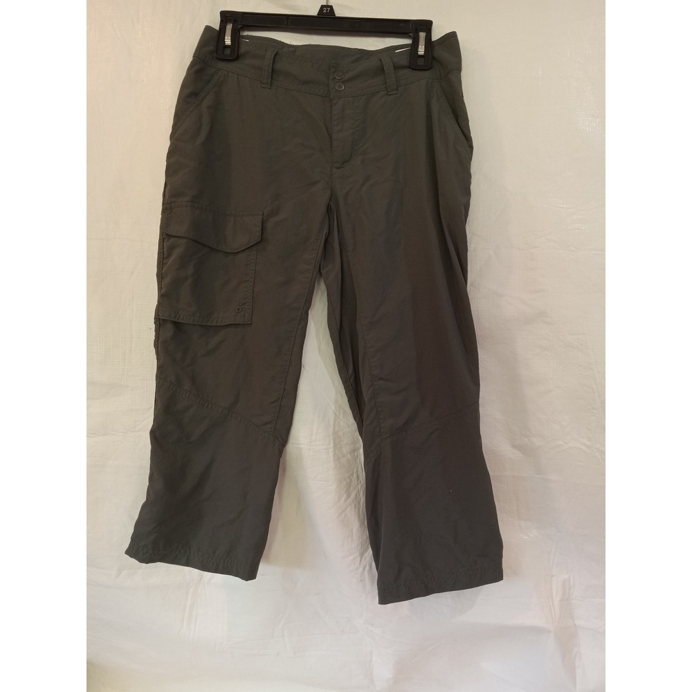 Columbia PFG Fishing Capri Pants Womens Size 4 Olive Green Omni Shade Sun